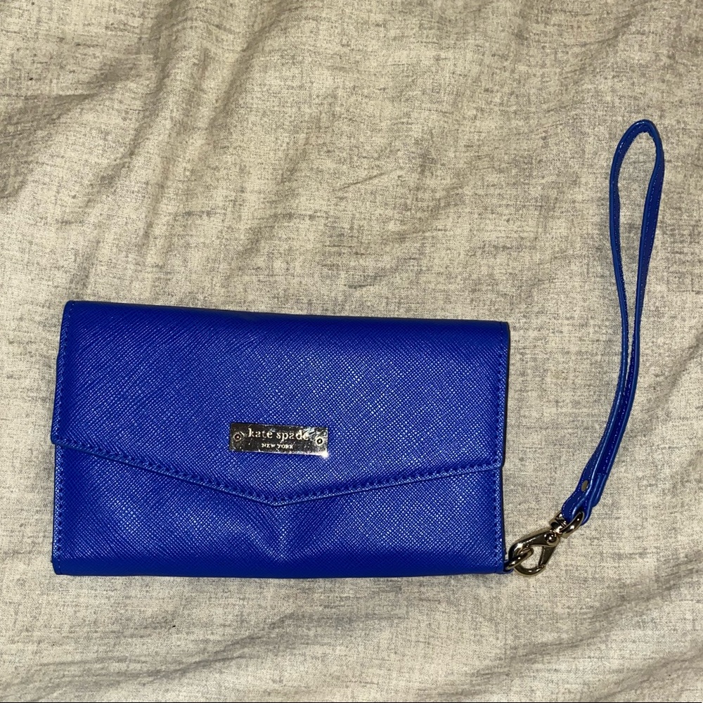 Royal Blue Kate Spade Wristlet